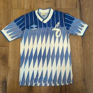 VTG Umbro Adult XS Soccer Jersey Shirt Futbol Number 13‎ Glanz Blue White USA